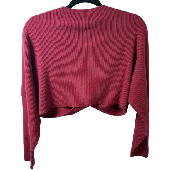 Sam Edelman Raspberry Red Knit Sweater - Picture 2 of 5